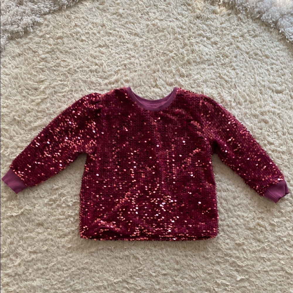 Next Pink Sparkly Sweatshirt with Sequins